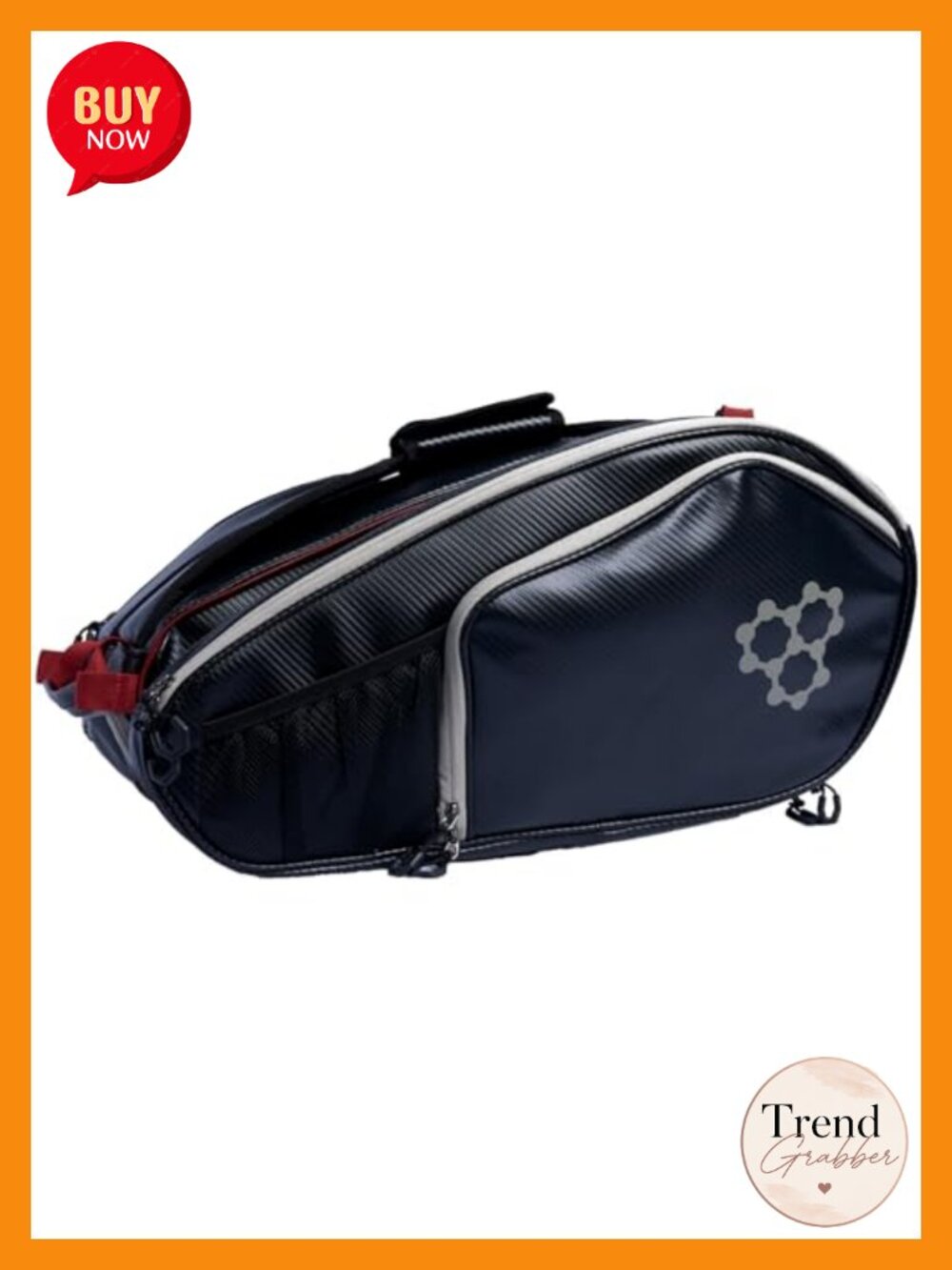 Pickleball Paddle Bag Holds 6 Paddles Shoe Compartment Zip-Off Sling